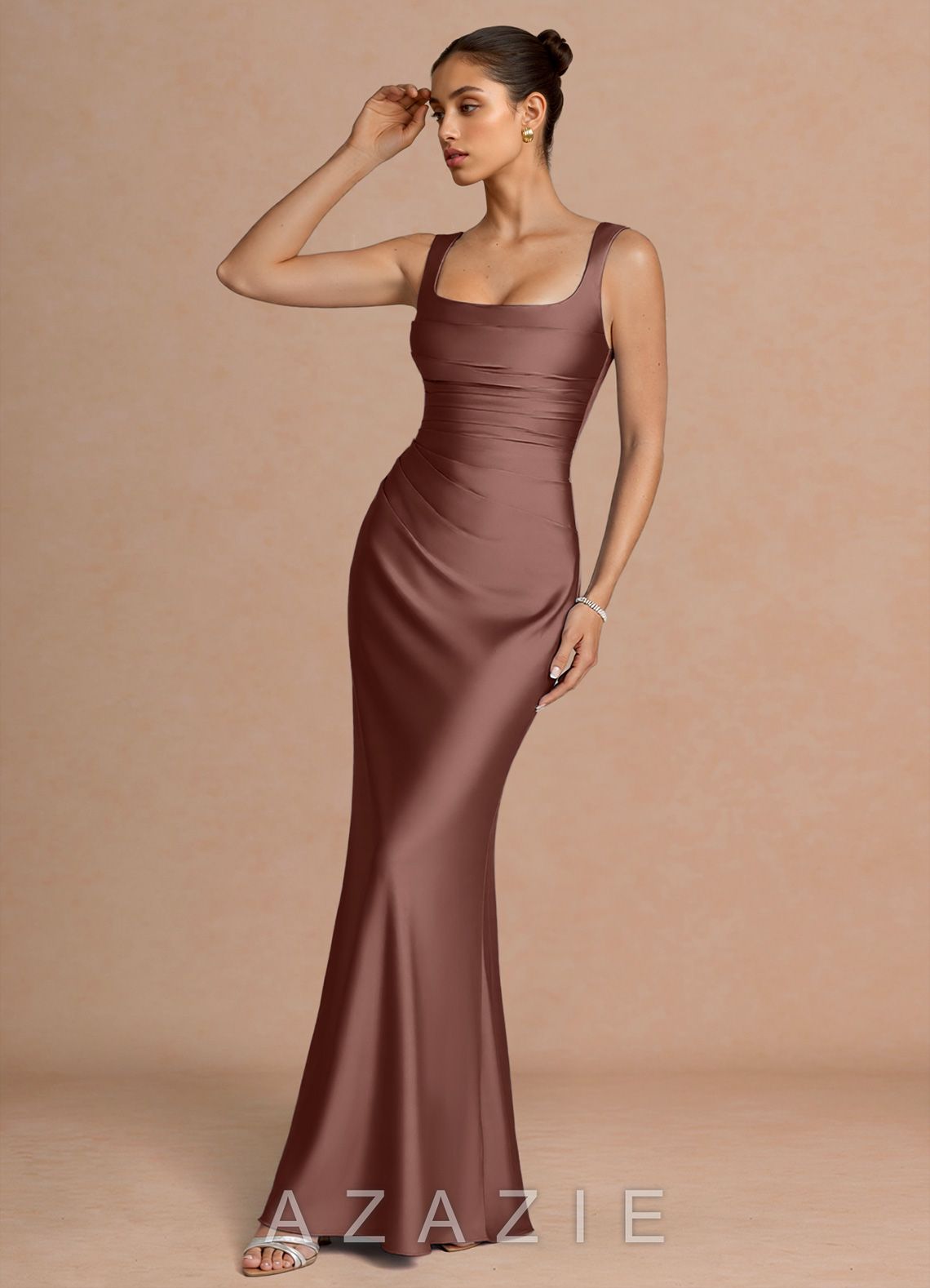 Hovira {color} Maxi Dress  mocha_coco_#134126