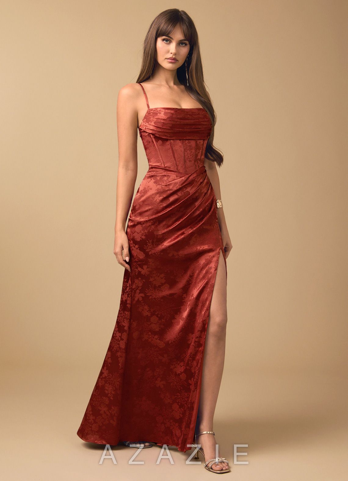 Reya {color} Maxi Dress  sp_rust_brown_#rb134455