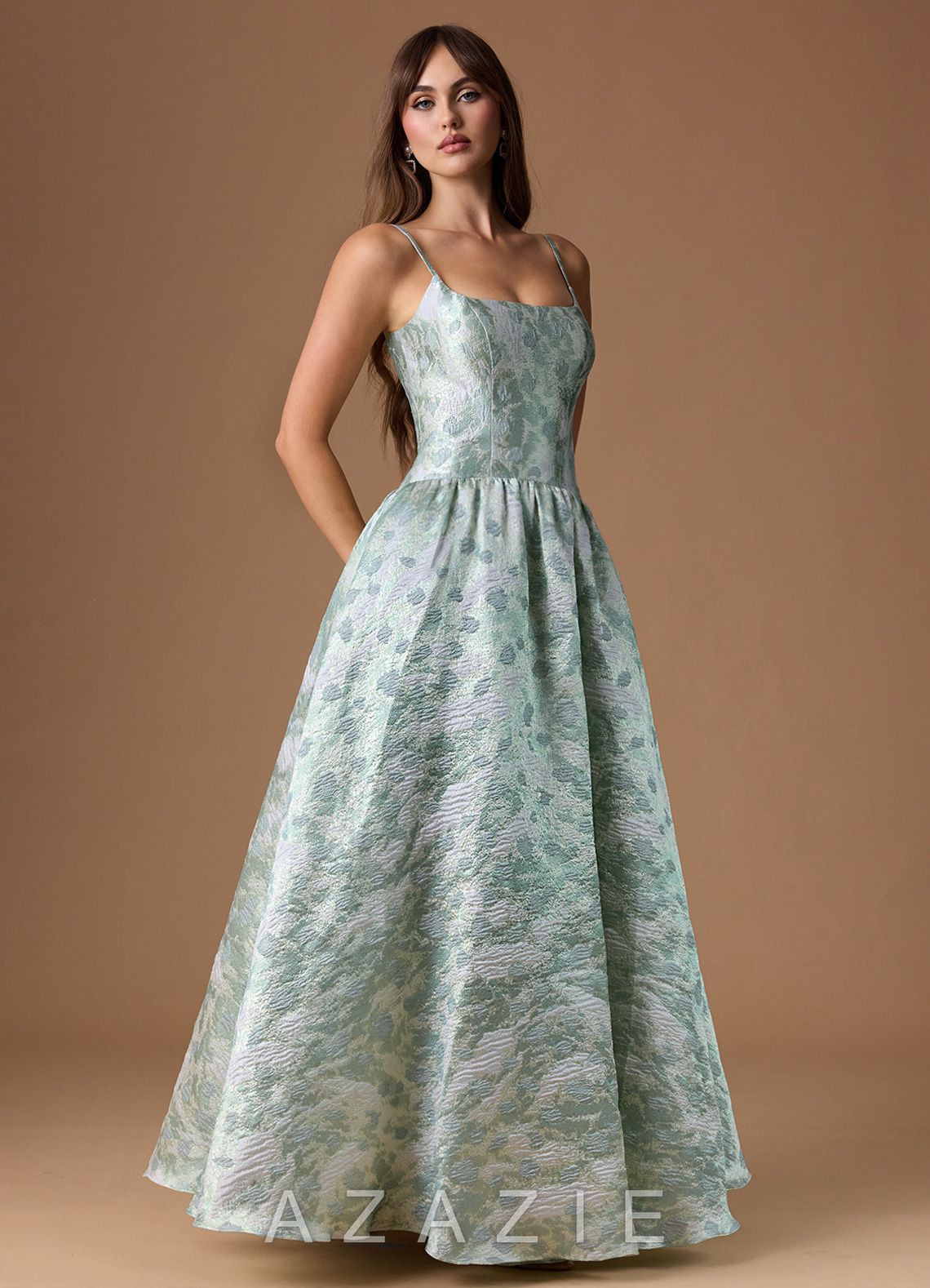Tarry {color} Maxi Dress  sp_mint_shimmer_#ms134236