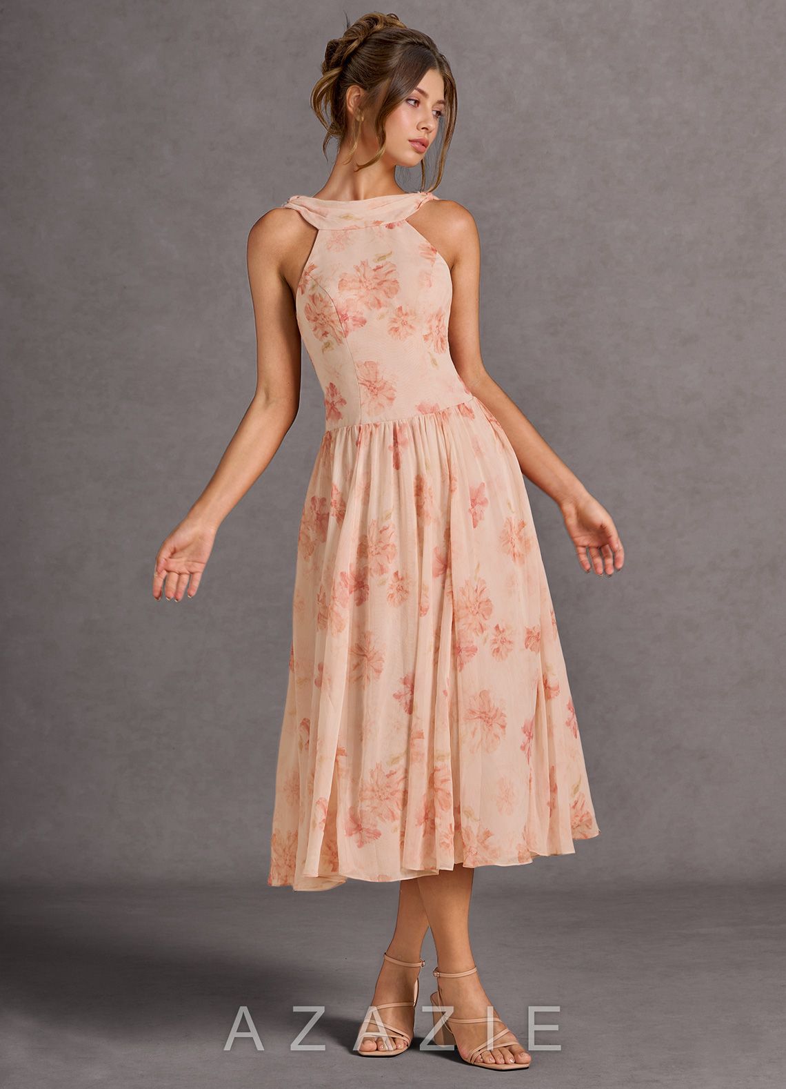 Rowan {color} Midi Dress  sp_peach_#ph134785