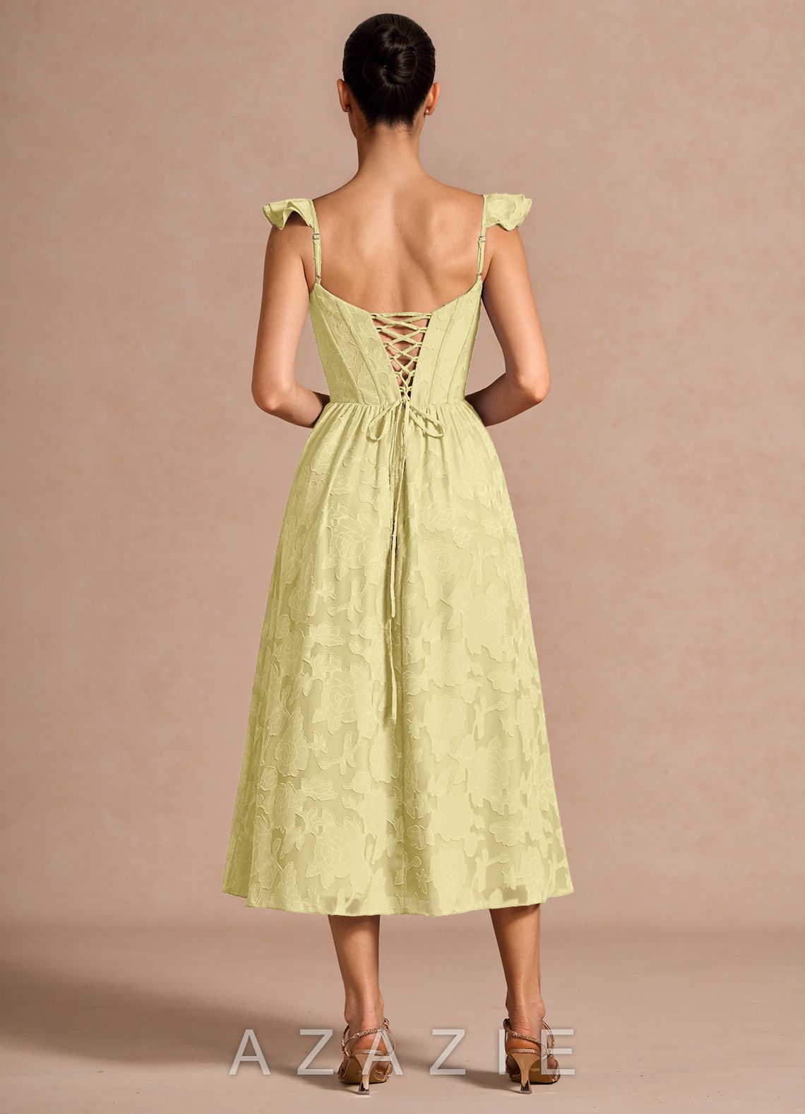 Dora {color} Midi Dress  lemon_sorbet_#134127