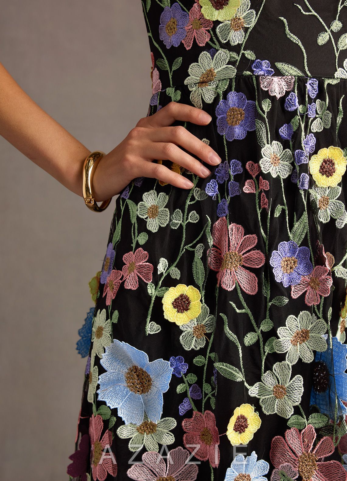 Nia {color} Floral Midi Dress  sp_black/multi_#bm134262