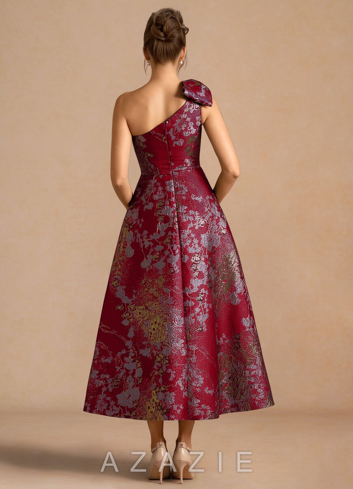 Jonelle {color} Midi Dress  sp_merlot_#mt134149
