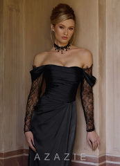 Gizela {color} Lace Maxi Dress  black