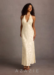 Janae {color} Halter Maxi Dress  sp_cream_#cr134000