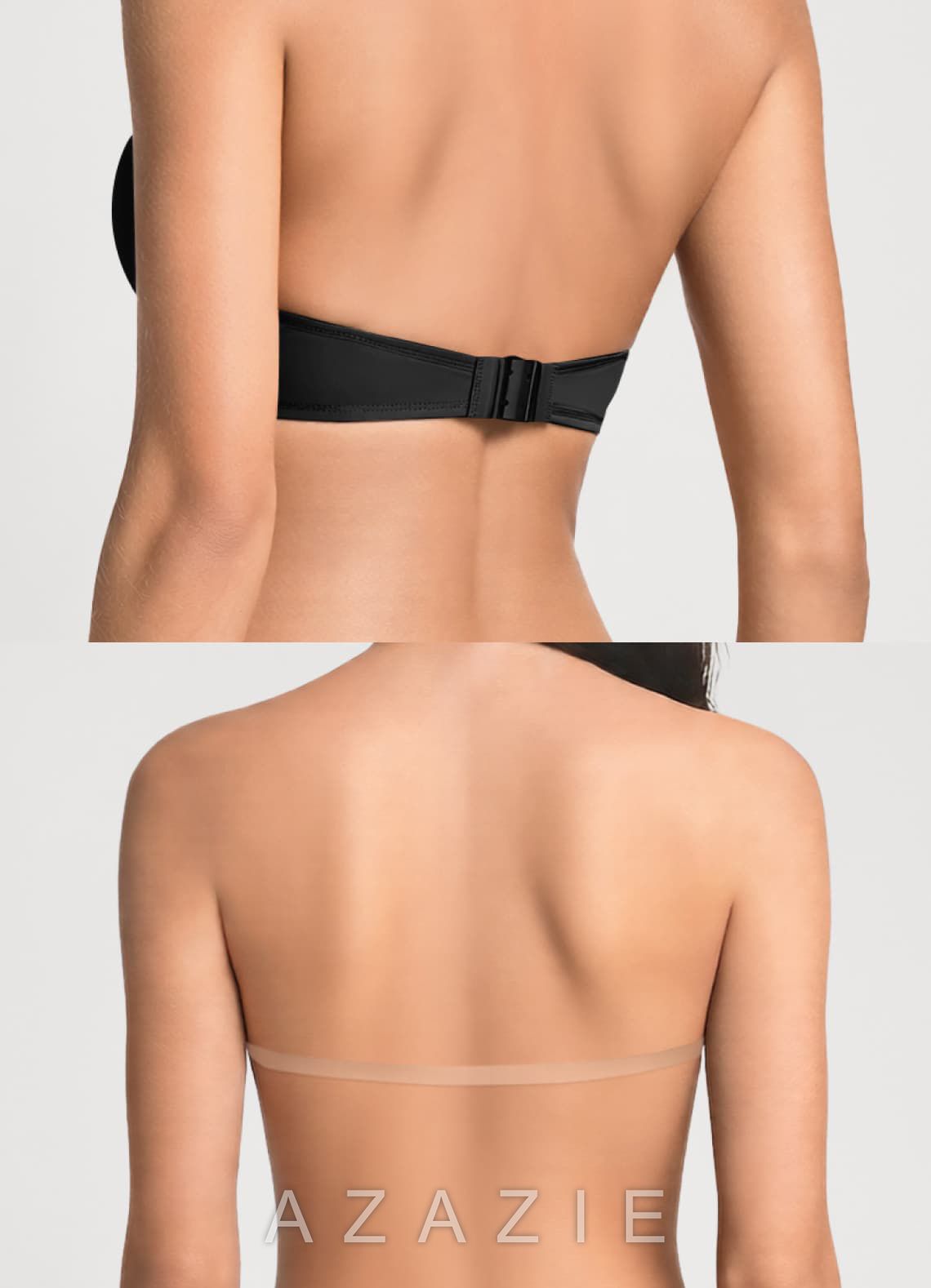 Azazie Convertible Multiway Seamless Bra  black