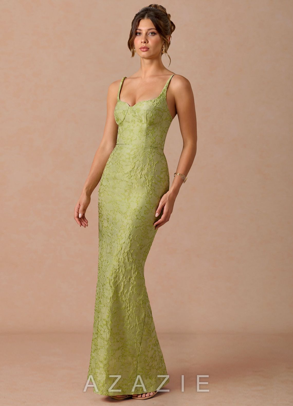 Paulina {color} Maxi Dress  sp_light_chartreuse_#lc134302