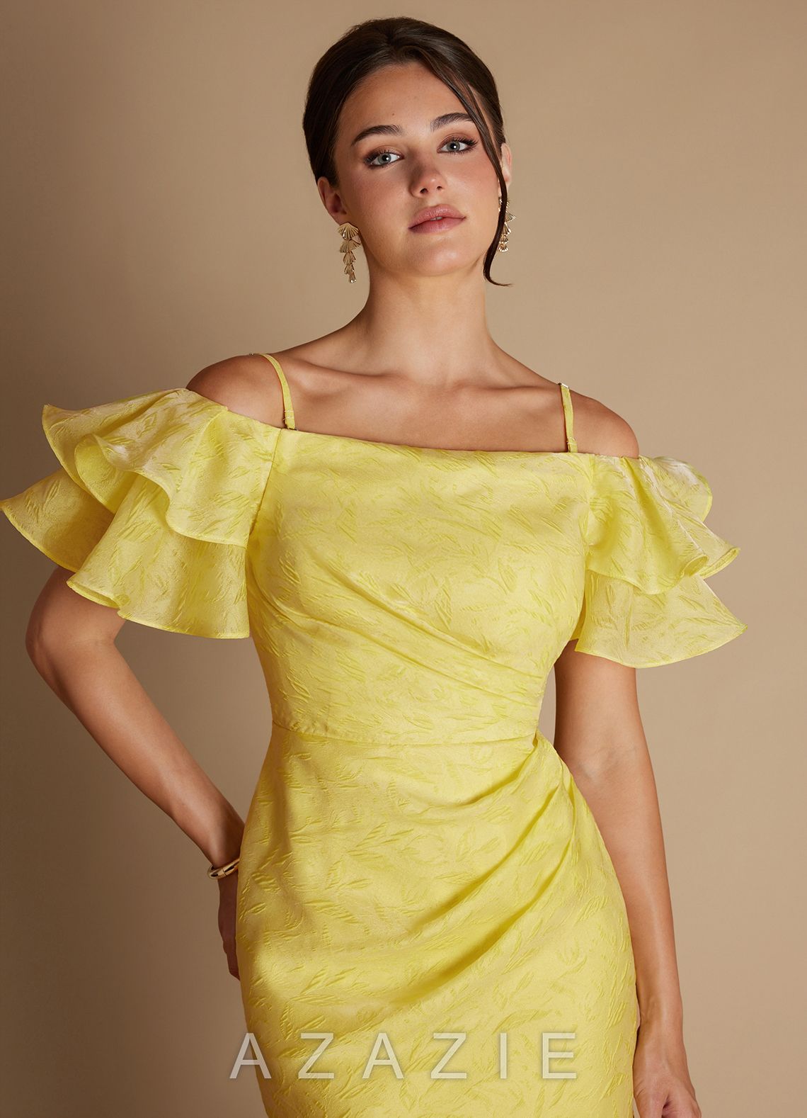 Jaida {color} Midi Dress  sp_sun_yellow_#sy134423