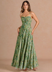 Annora {color} Maxi Dress  sp_green_floral_#gf134901