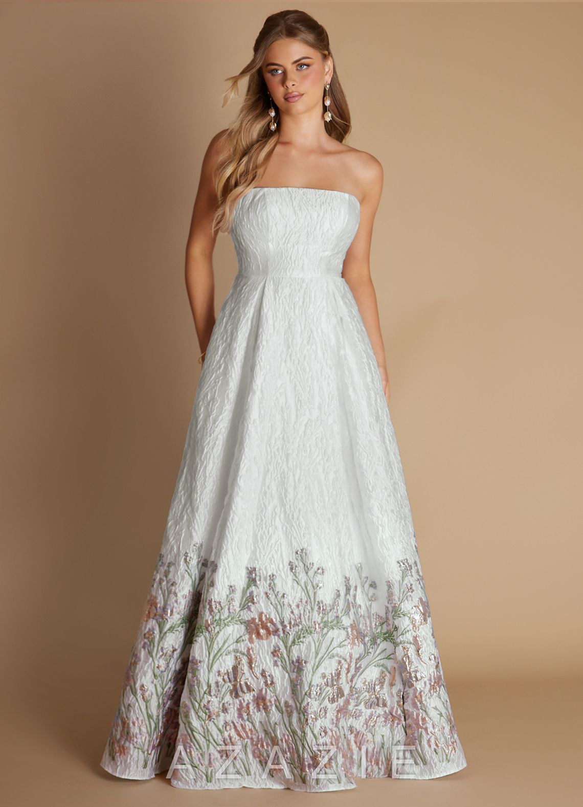 Leila {color} Gown  sp_alabaster_wildflower_#aw134404