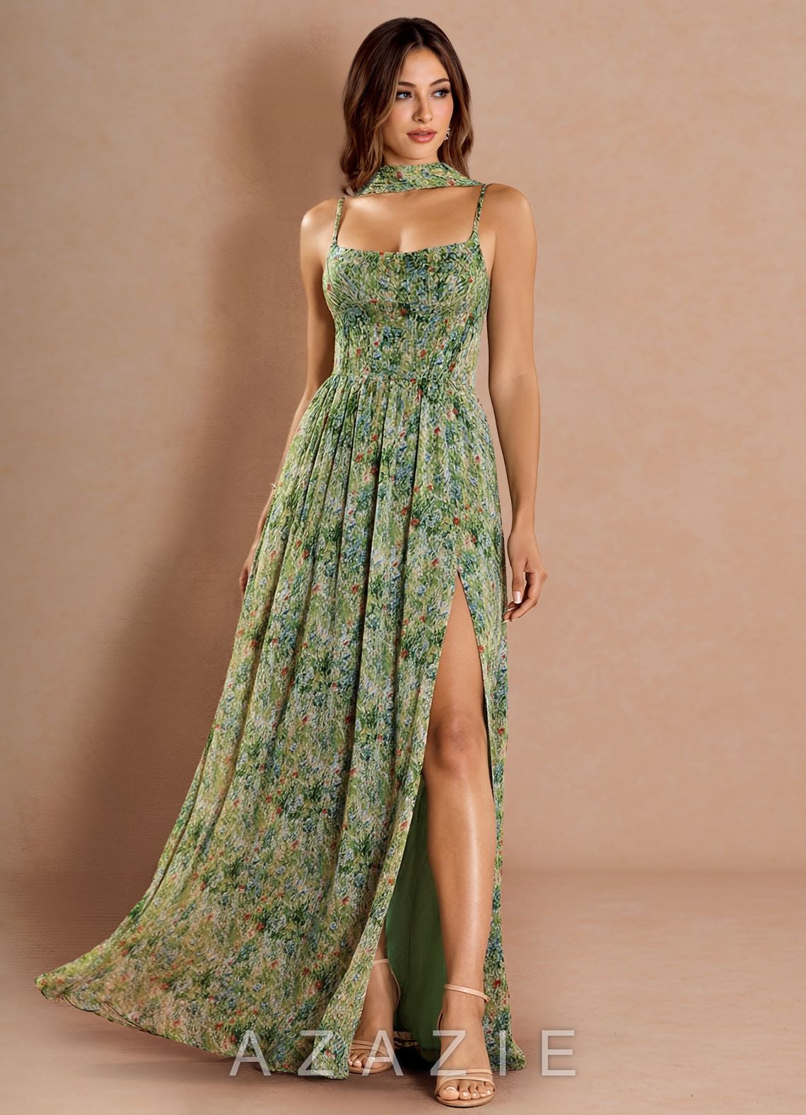 Lolla {color} Maxi Dress  sp_green_floral_#gf134901