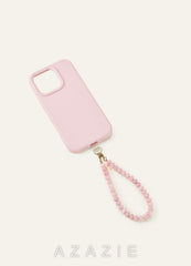 Natural Stone Bag Strap Charm Beads Embellished Phone Chain