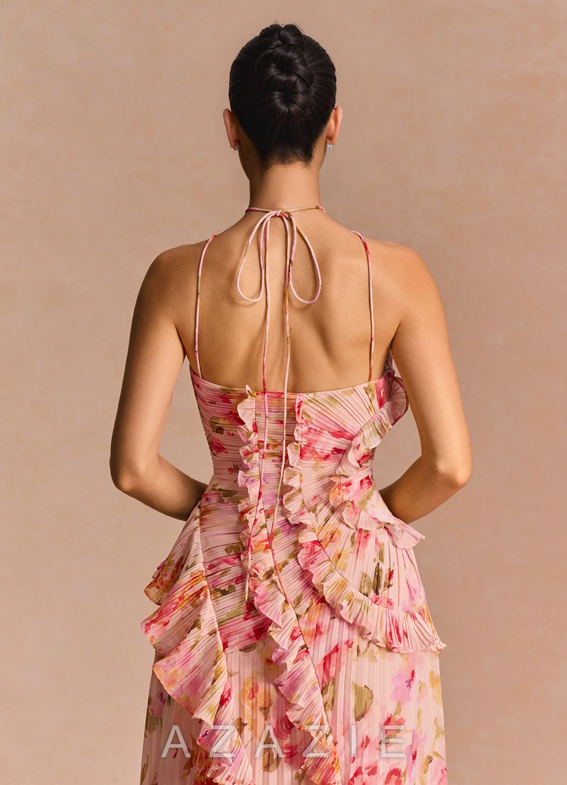 Hatsu {color} Maxi Dress  sp_bouquet_floral_#bf134422