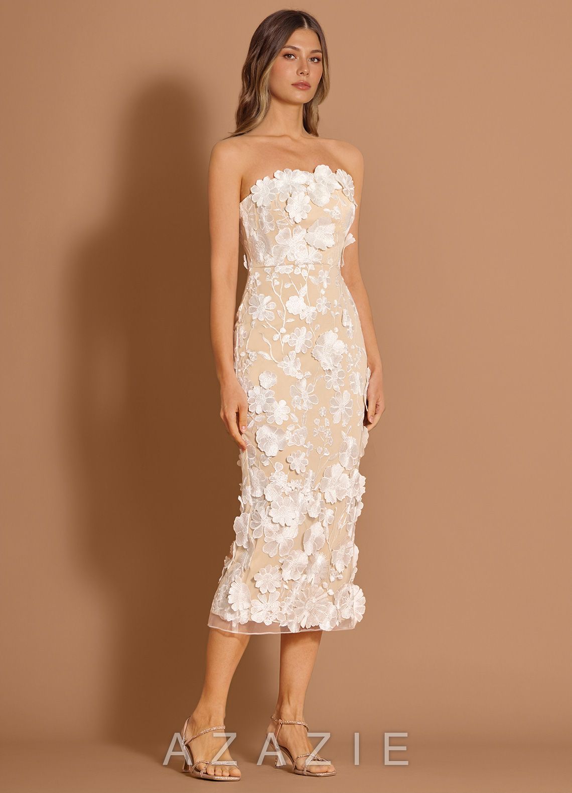 Della {color} Midi Dress  sp_white_#w134770