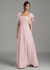 Azazie Dacia Blushing Pink A-Line Ruched Chiffon Dress blushing_pink