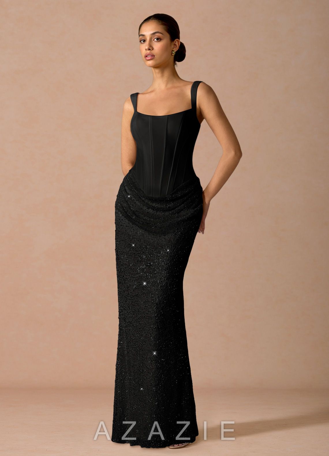 Niamh {color} Maxi Dress  black