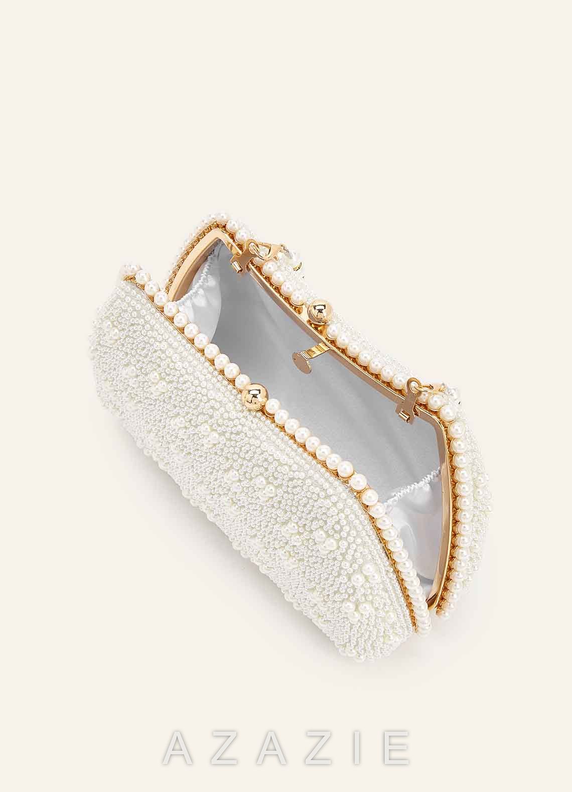 Pearl Beaded Clutch