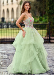 Goartrume Green Mermaid Tulle Prom Dress