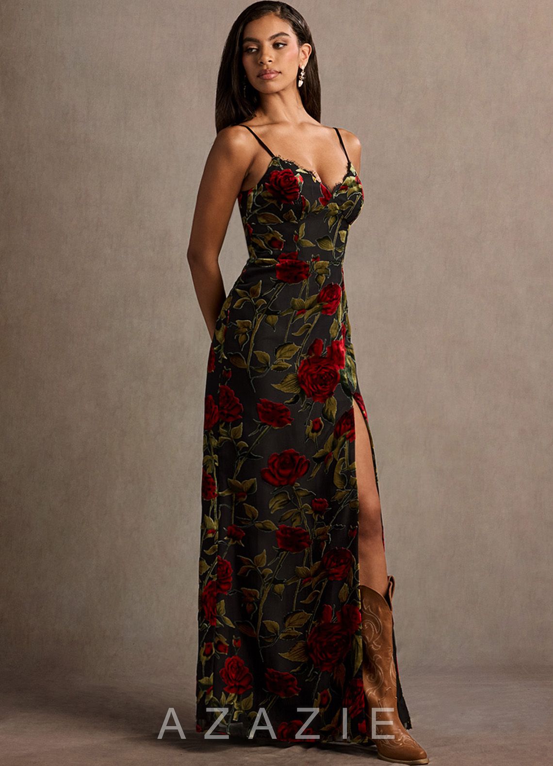 Bellen {color} Maxi Dress  sp_black_multi_#bm1343201