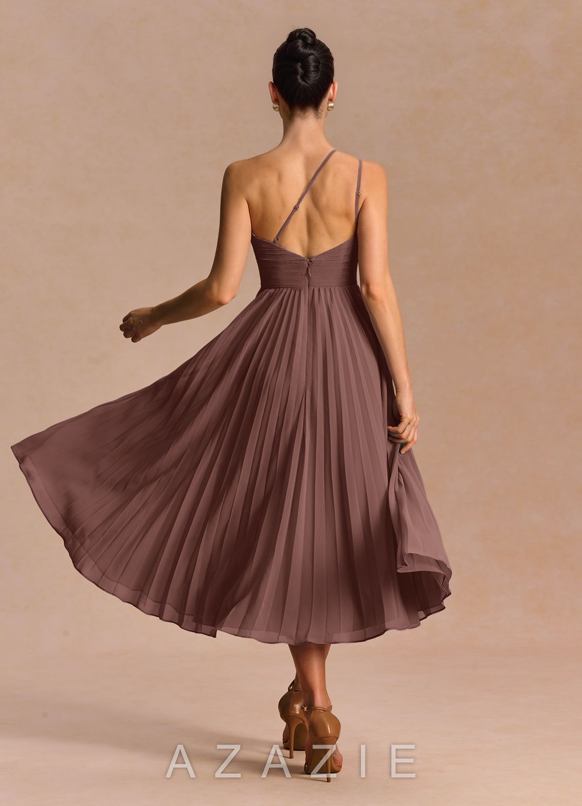 Oliva {color} Midi Dress  mocha_coco_#134126
