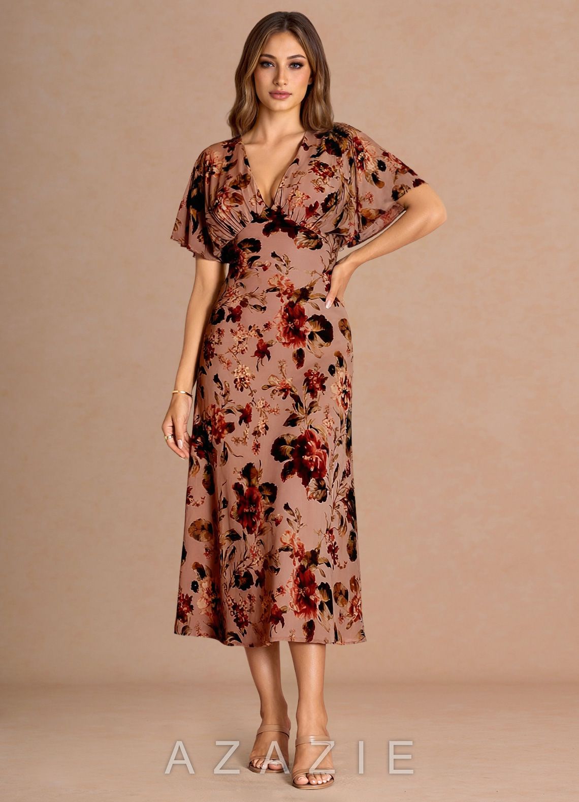 Darla {color} Midi Dress  sp_mauve_multi_#mm134342