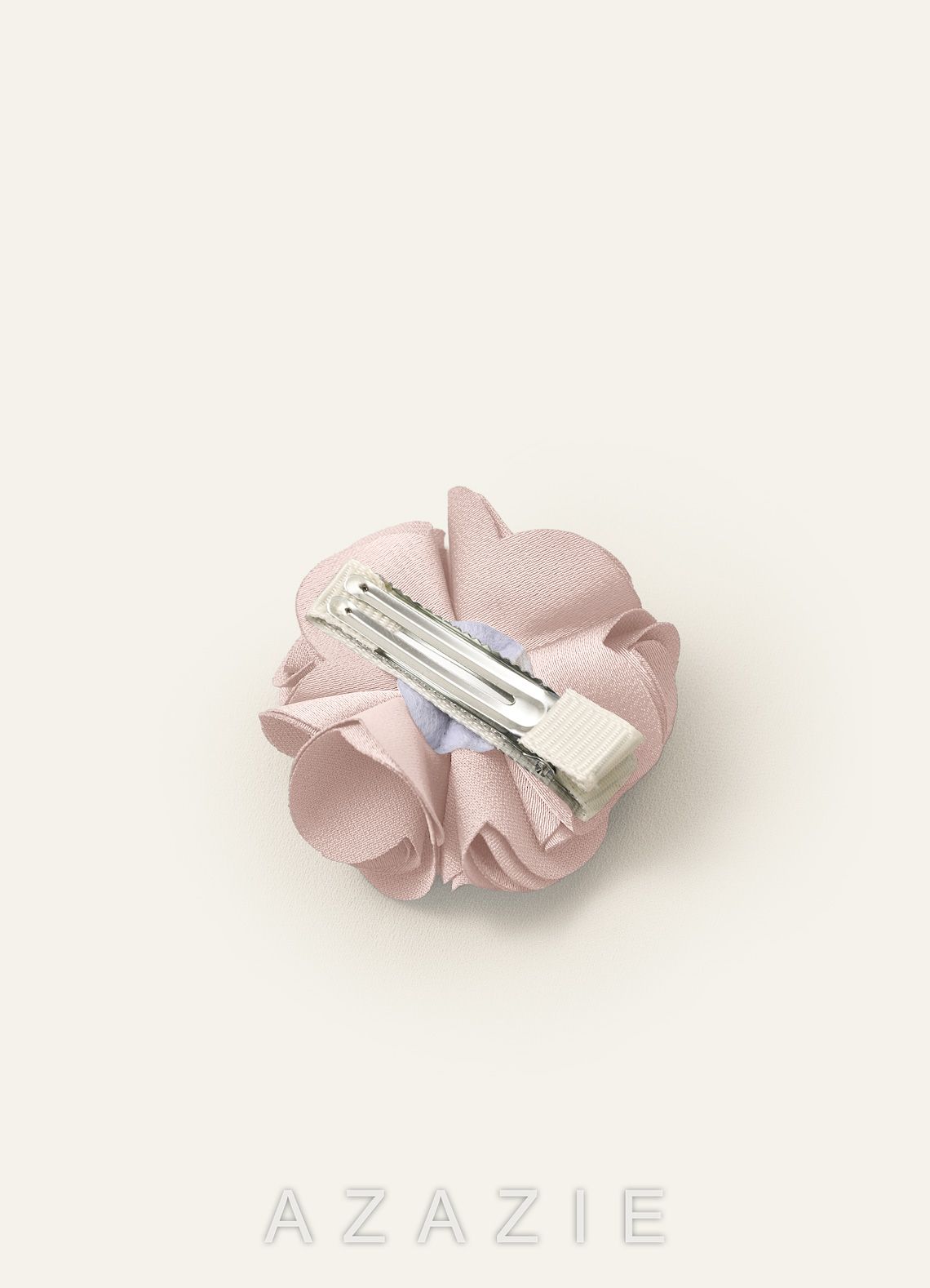 Four-Piece Matching Color Stretch Satin Hair Clip Set