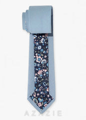 Soft Cotton Two-Sided Skinny Tie