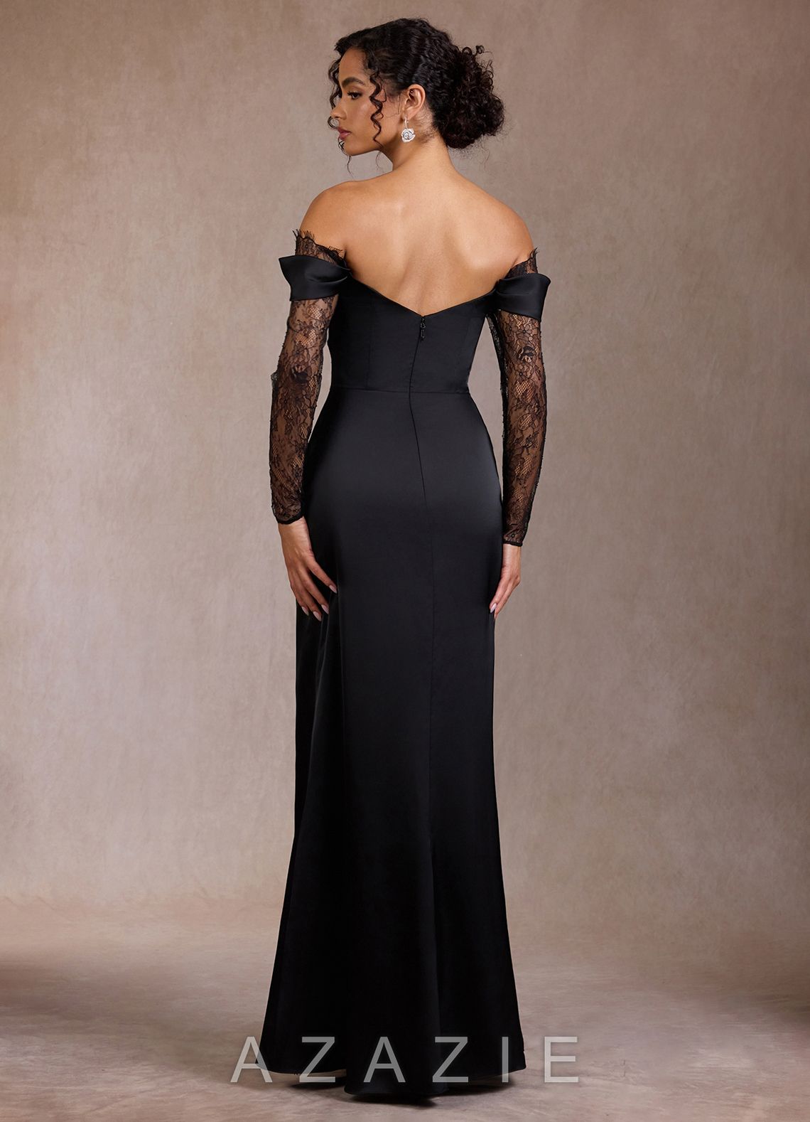 Gizela {color} Lace Maxi Dress  black