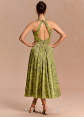 Sonia {color} Midi Dress  sp_moss_brown_#mb134752