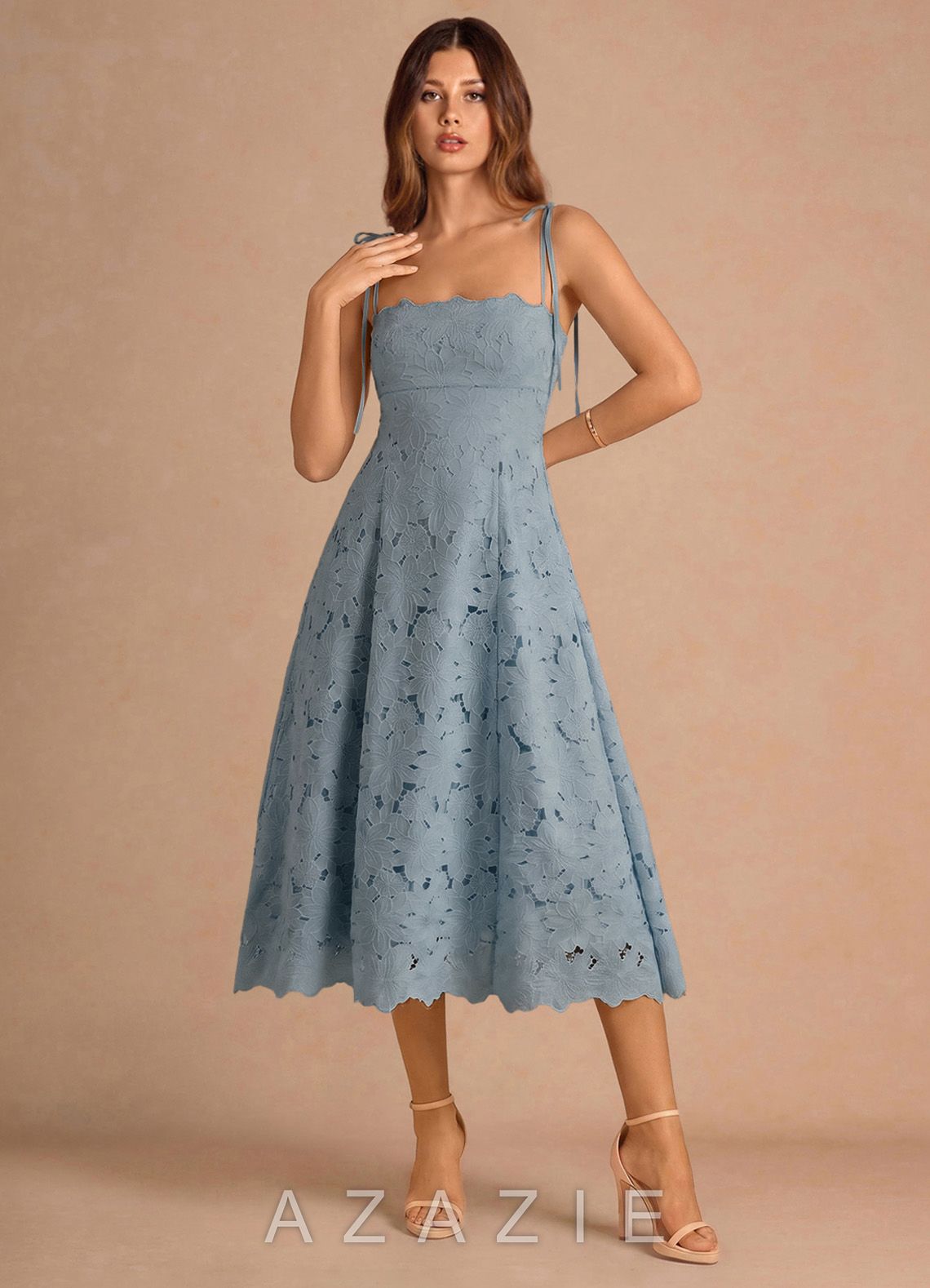 Kiora {color} Midi Dress  sp_powder_blue_#pb134499