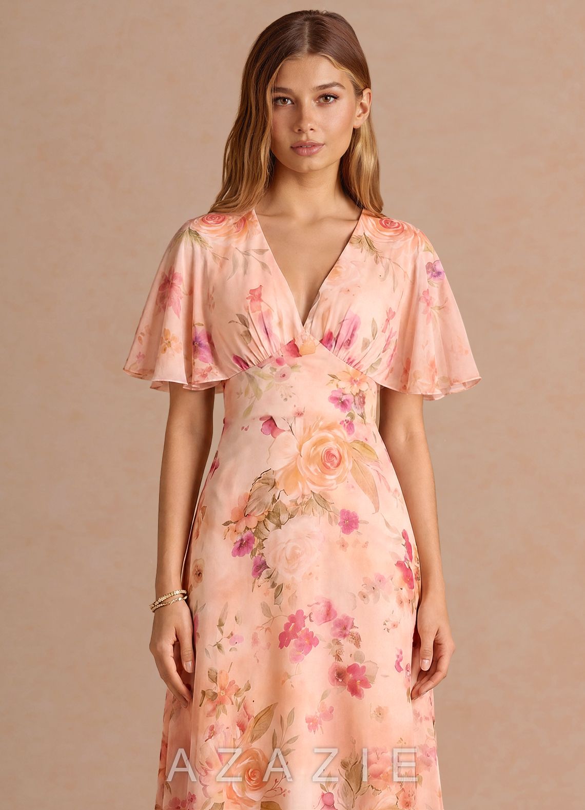 Marilla {color} Maxi Dress  sp_abstract_bouquet_floral_#111401