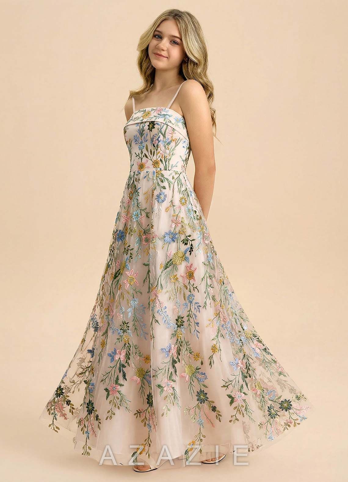 Azazie Evangeline Junior Formal Dress  sp_blush_pink_multi_#bm134766