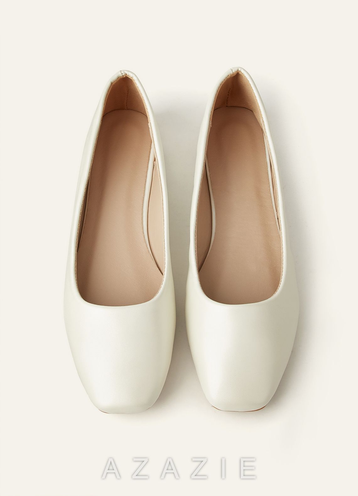 Multi-Color Square-Toe Ballet Flats Low Heel Wedding Shoes
