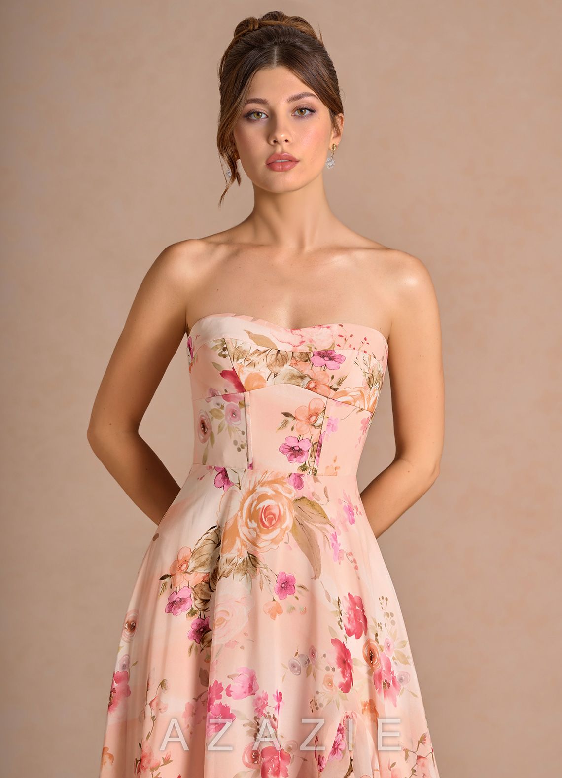 Daphne {color} Maxi Dress  sp_abstract_bouquet_floral_#111401