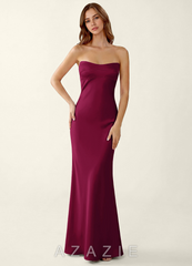 Miniqueadom Merlot Open Back Satin Vacation Dress
