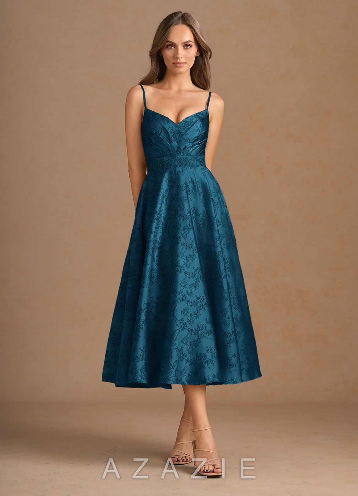 Katriel {color} Midi Dress  sp_navy_black_#nb134359