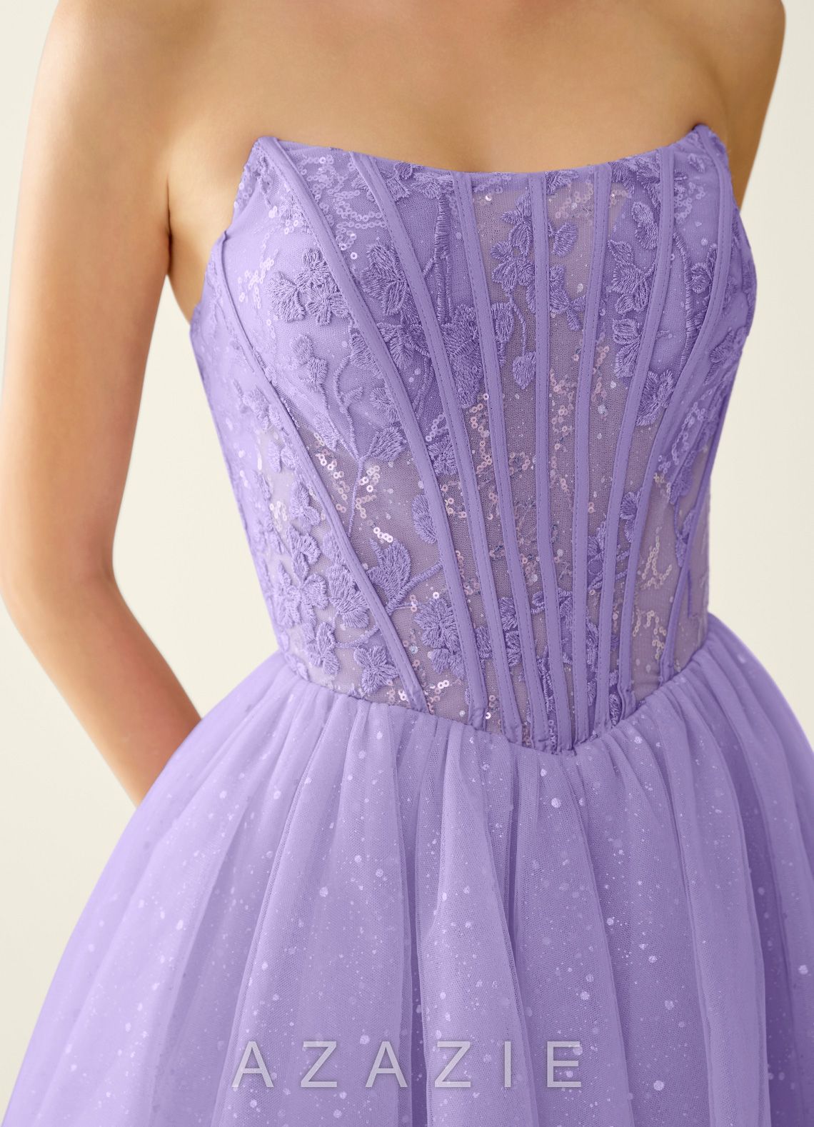Florisse Purple Mini Dress
