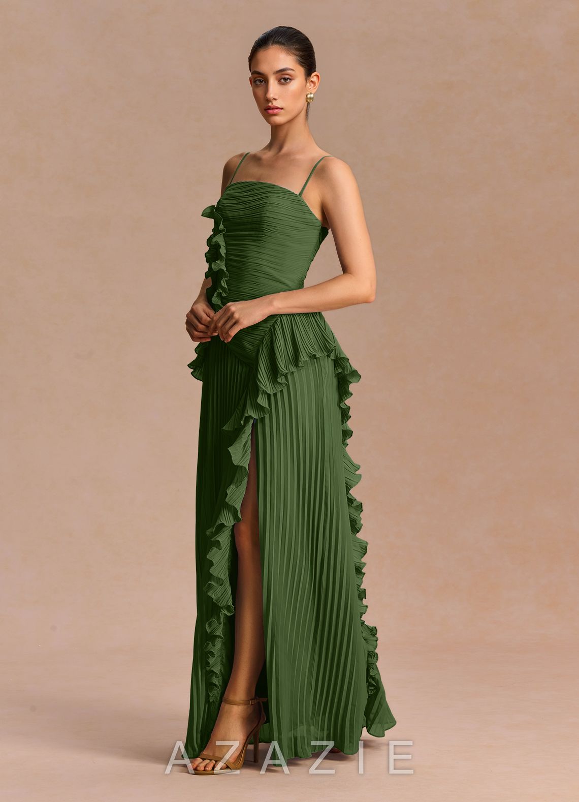 Brylee {color} Maxi Dress  sp_olive_#111401
