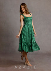 Kenya {color} Midi Dress  sp_dark_green_#134292