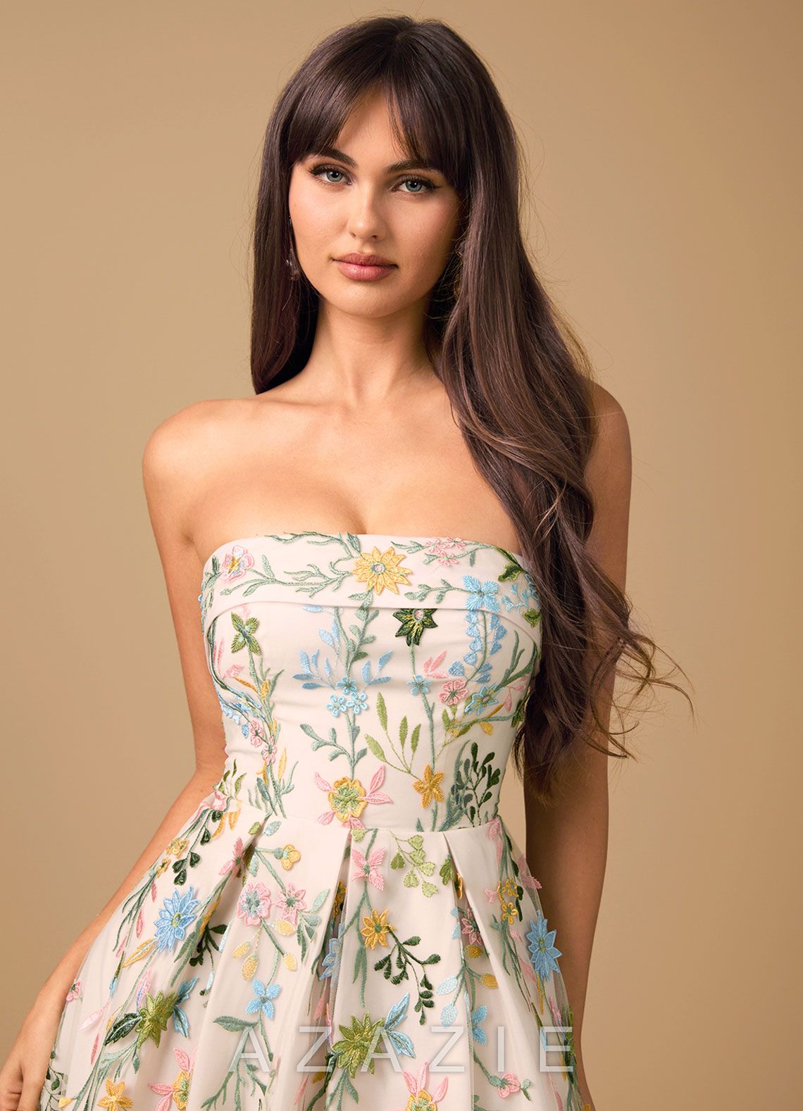 Evangeline {color} Mini Dress  sp_blush_pink_multi_#bm134766