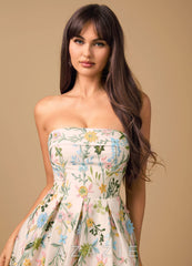 Evangeline {color} Mini Dress  sp_blush_pink_multi_#bm134766