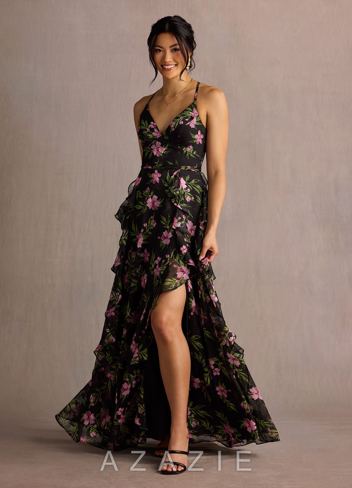Megan {color} Maxi Dress  sp_black_multi_floral_#yf134318