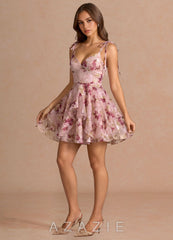 Harmony {color} Mini Dress  sp_mauve_floral_#mf134274