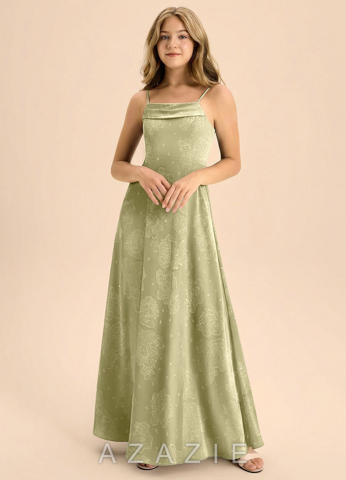 Azazie Anselie Junior Formal Dress  sp_celadon_#cn134718
