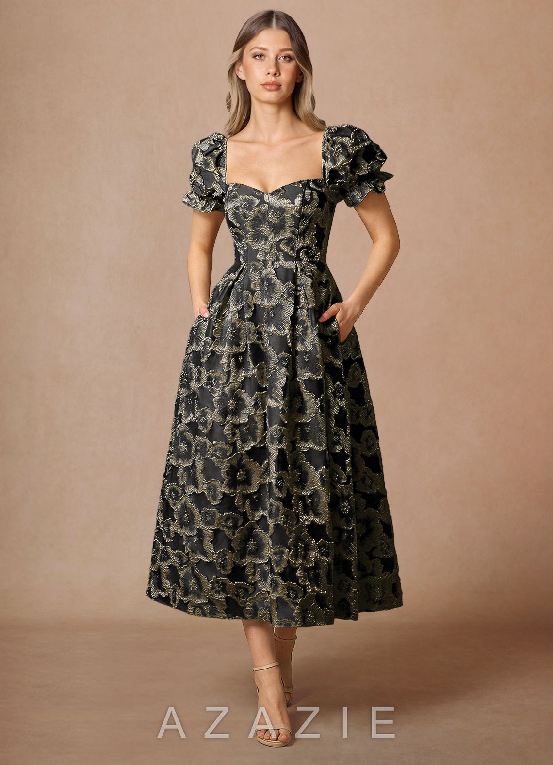 Amy {color} Midi Dress  sp_black_#bk13407