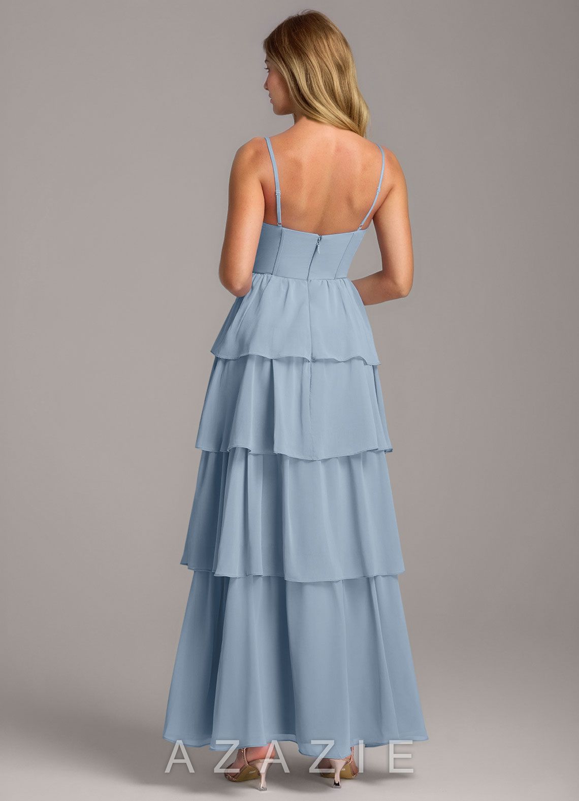 Azazie Alanna Dusty Blue A-Line Sweetheart Neckline Chiffon Dress dusty_blue