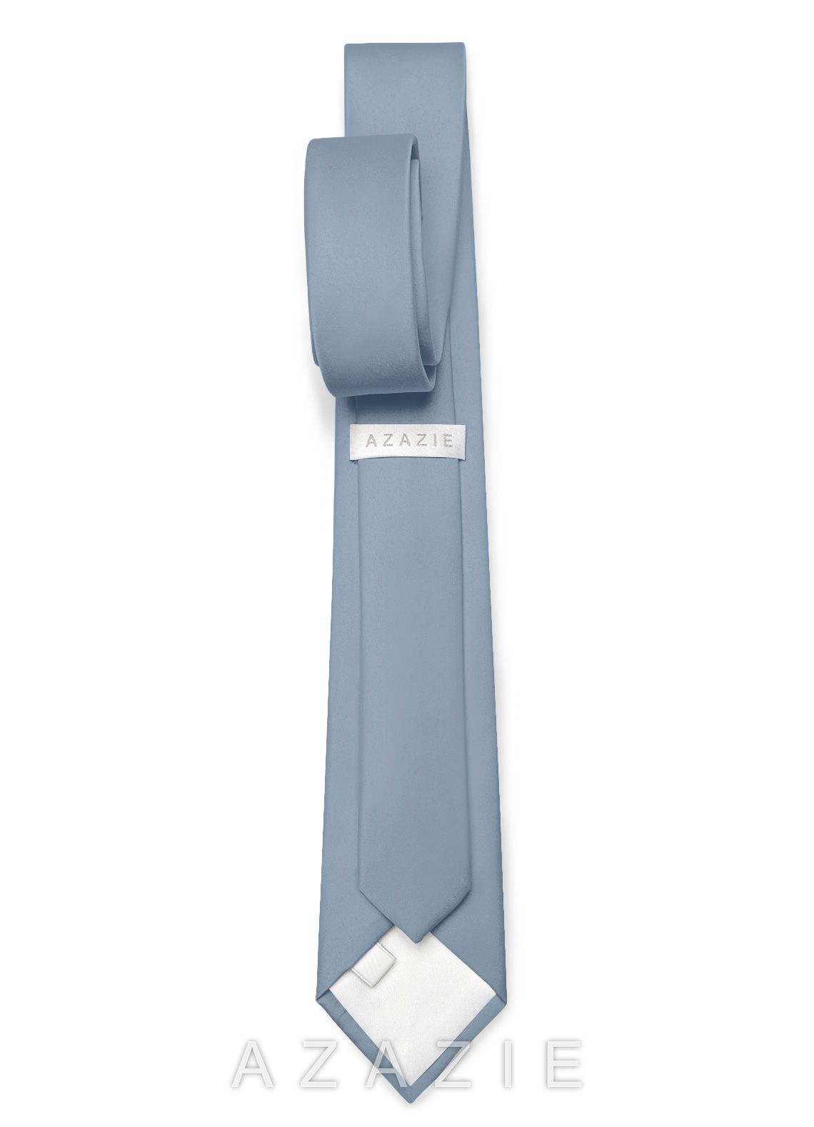 Boy's Matte Satin Neck Tie  dusty_blue