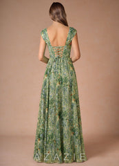 Hazel {color} Maxi Dress  sp_green_floral_#gf134901