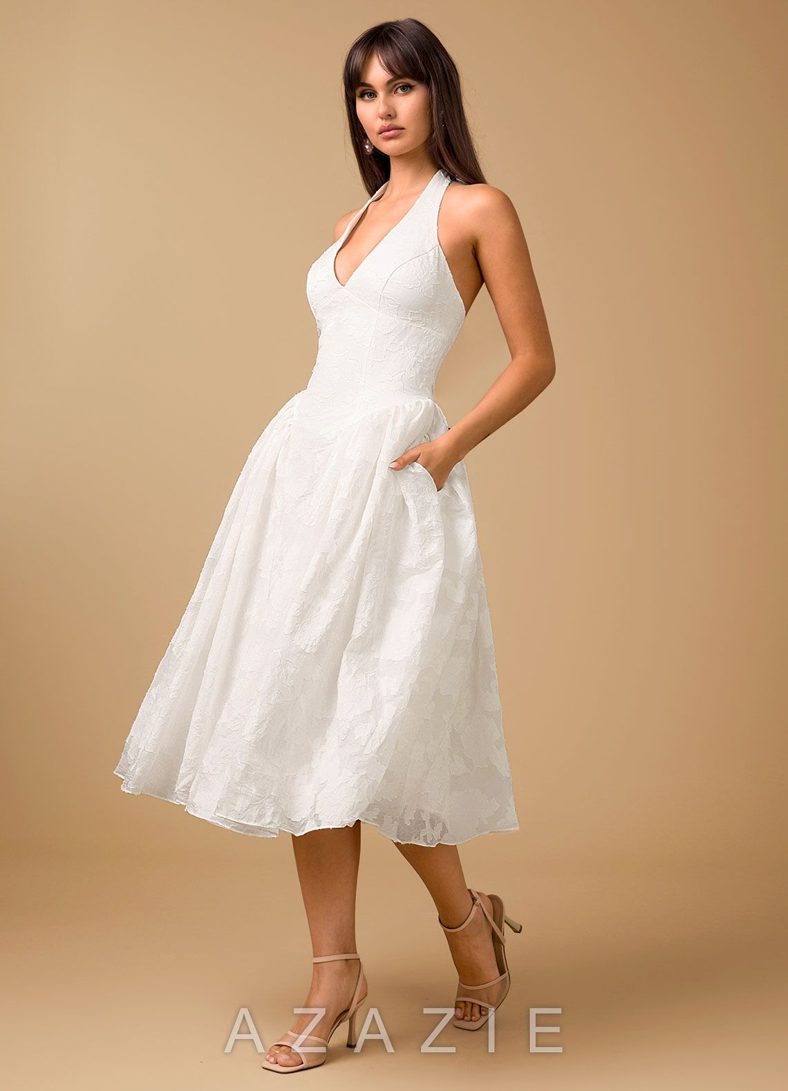 Illyne {color} Midi Dress  sp_white_#_w134851