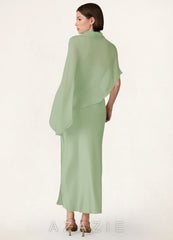 Azazie Matching Color Chiffon Bias Cut Cape